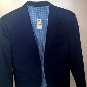 Express Navy Blue Slim Sport Coat 38S